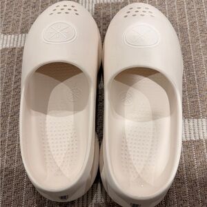 Men's Cream Slip-On Sandals